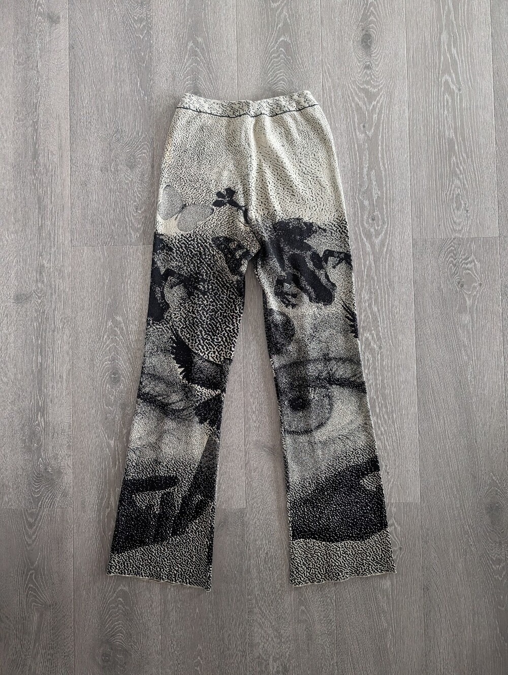 Paloma Wool - Mia Crop Flare Knit Elastic waist Pants - S - Picture 2 of 8